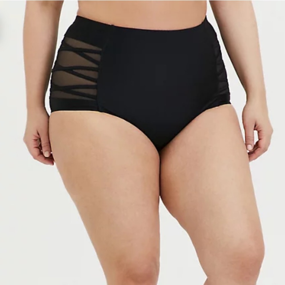 Torrid black bikini bottom in great condition